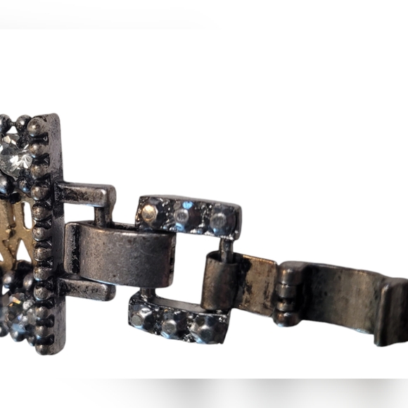 Stella & Dot Portia Gold Silver Rhinestone Bracelet Retired - Picture 10 of 16